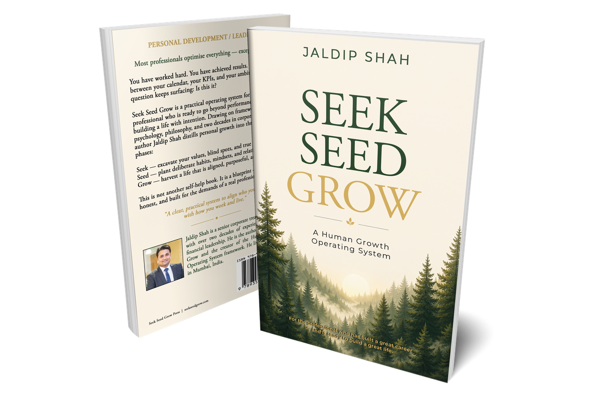 Seek Seed Grow — A Human Growth Operating System by Jaldip Shah · Paperback and eBook